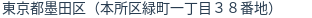 住所(登記所在地)
