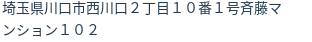 住所（登記所在地）