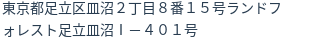 住所（登記所在地）