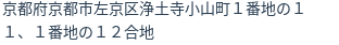 住所（登記所在地）