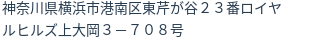 住所（登記所在地）
