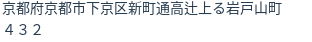 住所（登記所在地）
