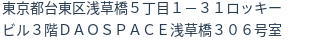 住所（登記所在地）