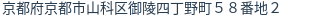 住所（登記所在地）