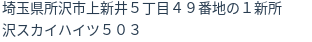 住所（登記所在地）