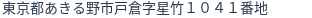 住所(登記所在地)