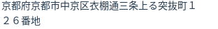 住所（登記所在地）