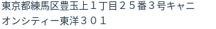 住所（登記所在地）
