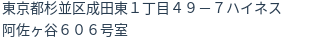 住所(登記所在地)