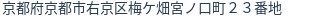 住所（登記所在地）