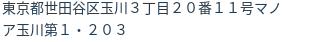 住所（登記所在地）