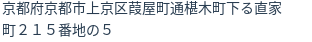 住所(登記所在地)