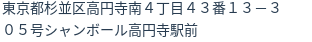 住所（登記所在地）