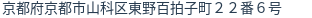 住所(登記所在地)
