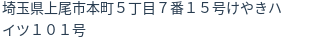 住所（登記所在地）