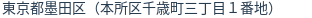 住所（登記所在地）