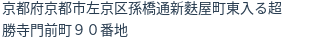 住所(登記所在地)