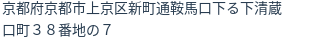 住所（登記所在地）