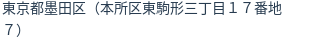 住所(登記所在地)
