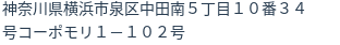 住所（登記所在地）