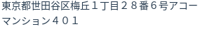 住所(登記所在地)