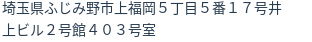 住所（登記所在地）