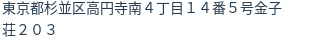 住所(登記所在地)