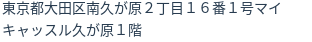 住所（登記所在地）