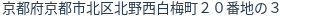 住所（登記所在地）