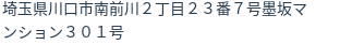 住所（登記所在地）