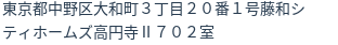 住所（登記所在地）
