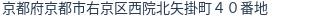 住所(登記所在地)