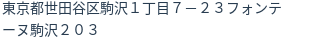 住所（登記所在地）