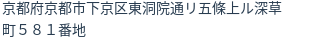 住所（登記所在地）