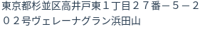 住所（登記所在地）