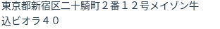住所(登記所在地)