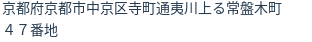 住所（登記所在地）
