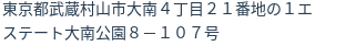 住所（登記所在地）