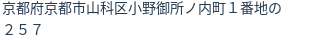 住所（登記所在地）