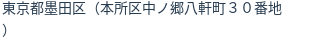 住所（登記所在地）