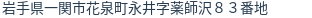 住所(登記所在地)