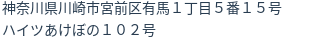 住所(登記所在地)