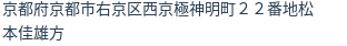 住所（登記所在地）