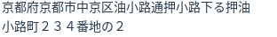 住所（登記所在地）