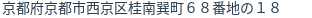 住所(登記所在地)