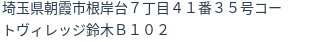 住所（登記所在地）