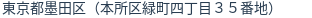 住所（登記所在地）