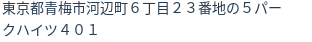 住所（登記所在地）