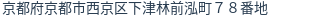 住所（登記所在地）