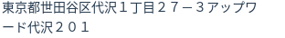 住所(登記所在地)